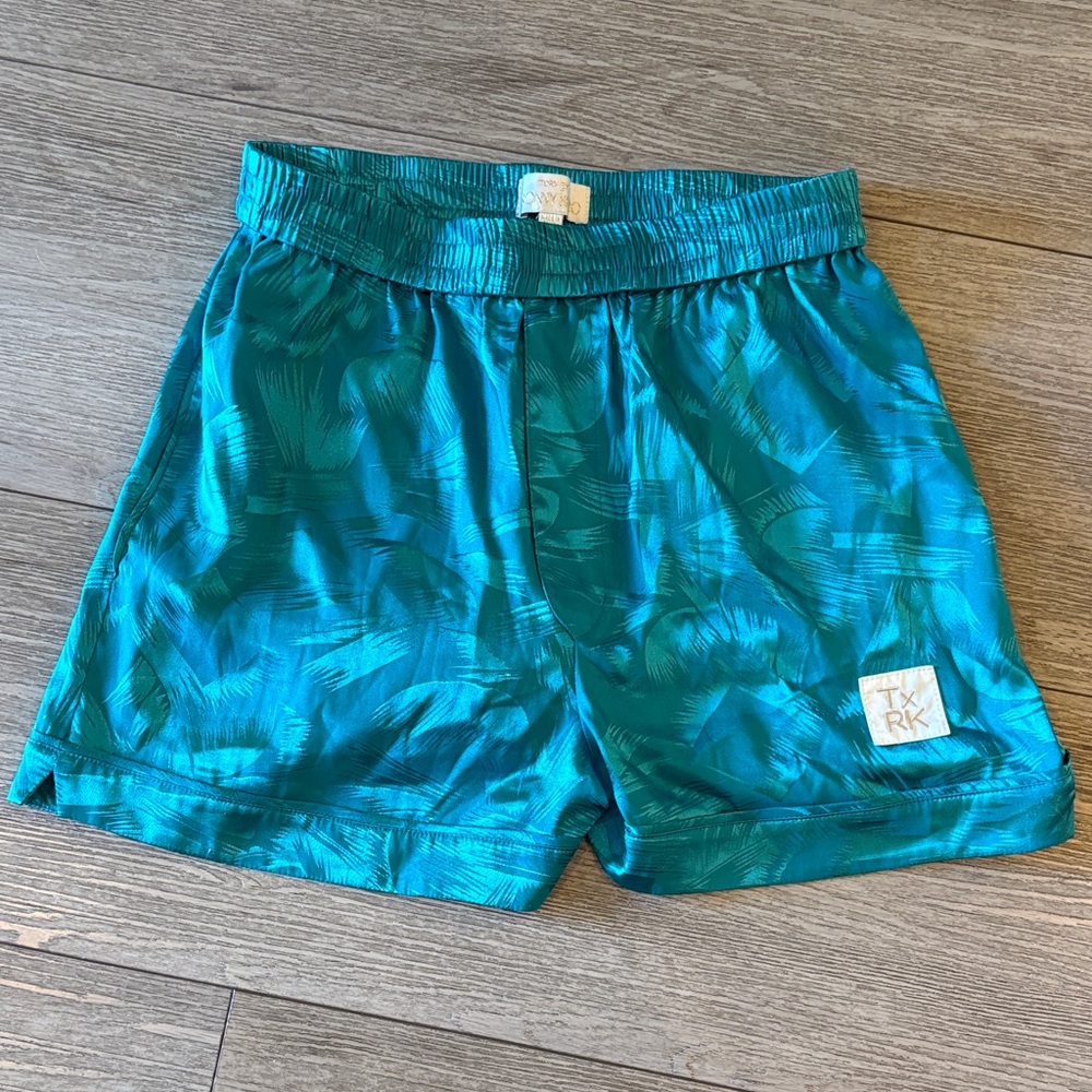 Torn x Ronny Kobo Collection Teal Shorts Small